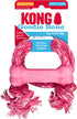KONG Puppy Goodie Bone with Rope, Natural Rubber Chew Toy for Puppies, Teeth Cleaning Toy for XS Puppies, Pink