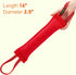 Viper Synthetic K9 Tug Toy Reward with Two Handles for Adult Dogs & Puppies, Ruberized Handles, Red, 12" x 2"