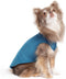Stretch Fleece Dog Coat, Stretchy Pet Sweater, Machine Washable Pullover, Marine Blue, Size 6