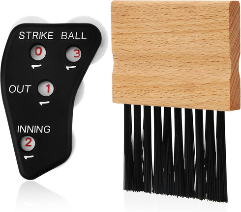 SAVITA 2pcs Umpire Accessories Set, 4 Wheels Umpire Indicator and Baseball Counter Clicker for Scorekeeper