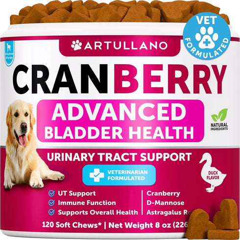 Dog UT Treats - Cranberry Chews for Dogs - Urinary Tract &