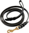 Signature K9 Braided Leather Leash, 6-Feet by 1/2-Inch, Black by Ray Allen Mfg