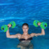 Apujent 2Pcs Aquatic Dumbbells For Pool Exercise, High-density Eva Foam Pool Weights Resistance, Lightweight Water