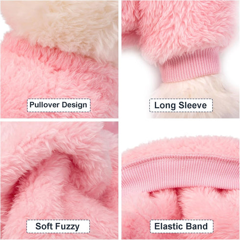 Dog Sweater, 3 Pack for Small Dogs, Ultra Soft and Warm Puppy Coat for Winter Christmas, Dog Clothes for Small Dogs