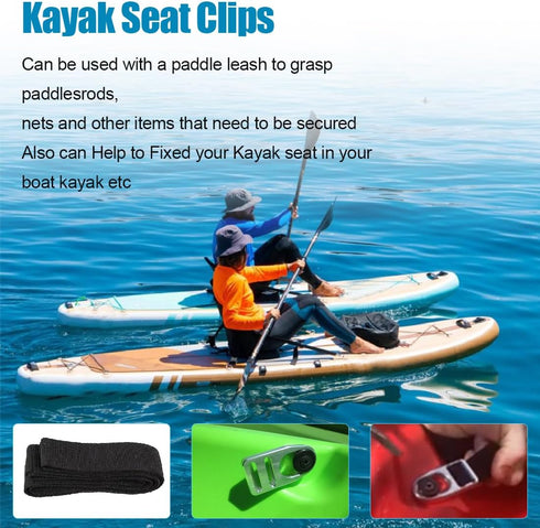 Upgrade Aluminum Strap Replacement Buckle Clip - Compatible with Kayak Seat, Nylon Webbing Straps, Fit for Lifetime