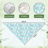 YJIKRTVT Easter Dog Bandana, Cute Bunny & Egg Triangle Pet Scarf, Spring Holiday Puppy Bib with Carrot and Flower