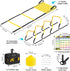 Set, Set 20ft 12 4 BORNEW Agility Speed Training Equipment Football Practise with Agility Ladder, Cones, Adjustable
