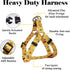 QQPETS Dog Harness Leash Set, Adjustable Heavy Duty No Pull Halter for Small Medium Large Dogs (XS, Yellow Bee)