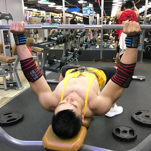 Professional Elbow Wrist Wraps 40" - Elastic Elbow Support for Weightlifting Workout Bodybuilding Gym Fitness