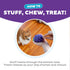Outward Hound Dental Grapes Dental Chew Toy, Interactive Treat Stuffer, Medium, Purple