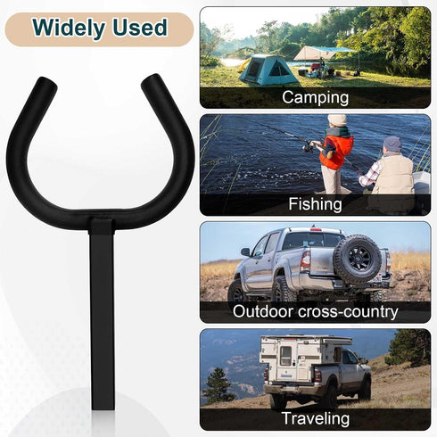 gjkldcvb 2'' Hitch Toilet Seat with Soft cushion, Portable Restroom Trailer, Heavy Duty Powder Coated Carbon Steel
