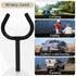gjkldcvb 2'' Hitch Toilet Seat with Soft cushion, Portable Restroom Trailer, Heavy Duty Powder Coated Carbon Steel