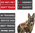 8 Pcs Service Dog Patch for Harness, Removable Velcro Patches for Dog Vest, Do Not Pet, Best Friend, Training, Support