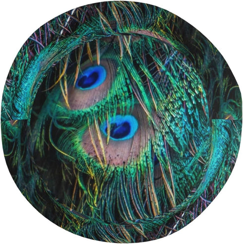 Peacock Feathers Bucket Hat Packable Sun Cap for Men Women Printed Fisherman Outdoor Beach