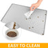 Ptlom Anti-Slip Dog Food Mat, Waterproof High-Lips Dog Feeding Mat for Food and Water, Silicone Tray