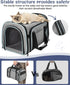 Siivton Cat Carrier, 4 Sided Expandable Pet Carrier for Travel, Airline Approved Soft-Sided Carrier
