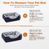 GASUR Rectangle Dog Bed for Large Dogs - Cozy Washable Orthopedic Dog Sofa Bed, Sturdy Anti-Slip Bottom, Soft Calming