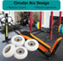 Total Gym Set of 4 Replacement Wheels/Rollers for Models 2000, 3000, Some 3000 XL, Early XL (White)