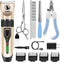 Power Display Dog Clippers, Cordless Dog Grooming Kit, Professional Horse Clippers with 4 Comb Guides