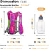 YAPJEB Hydration Running Vest 5L, 5.5L Running Water Backpack for Trail Marathon Running Race Cycling Hiking