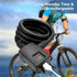 MYPIN Bluetooth Fingerprint Bike Lock, Anti-Theft Waterproof, 1M Cable, Combination Lock with Fingerprint & Bluetooth