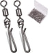 Fishing Clips Kit, 60/200pcs Quick Clips Fishing Barrel Snap Swivel with Hanging Snap Swivel for Freshwater Saltwater