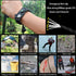 Survival Paracord Bracelet, 20 in 1 Outdoor Tactical Gear Set with Fire Starter, Waterproof SOS Light, Compass,