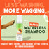 TropiClean No Rinse Waterless Dog Shampoo, Detangling & Deodorizing Dry Shampoo for Smelly Pets, 7.4oz, Papaya Scent