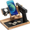 DGWJSU Pistol Rack for Gun Safe, Wood Handgun Rack Holder for Gun, Phone