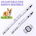2Pack 3-in-1 360 Pawaboo Dog Seatbelt for Car, Dog Car Seat Belt Bungee, Dogs Tether for Cars with Buckle & Hook Latch
