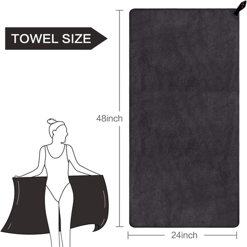 Swimming SUNLAND Microfiber Gym Bath Towel Ultra Soft Travel Camping Towel Super Absorbent Sport Yoga Sweat Towels
