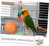 WOONEKY Safe Biting Bird Toy for Parrots - Bright Teether Plaything
