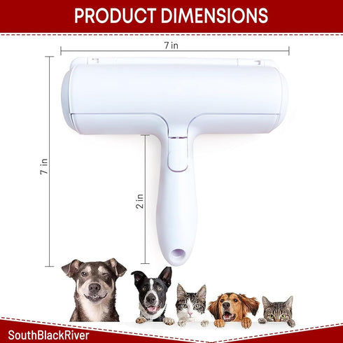 SouthBlackRiver Pet Hair Remover, Dog Hair Removal Products for Carpet, Car Seat, Bed, Clothing, Furniture