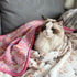 1 Pack 3 Puppy Dog Blankets, Super Soft Warm Sleep Mat, Fluffy Premium Fleece Pet Blanket, Medium (29"x20"), White Paw