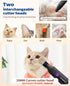Trimmer 2 1) PAPMINI Dog & Cat Grooming Kit for Thick Coats, Heavy Duty Rechargeable with LED Display & Storage Bag