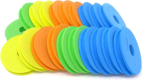 Honbay 20PCS Round Fishing Line Foam Spools, 68mm/2.68inch Storage Holders, Rigs & Hooks Boards, Random Colors