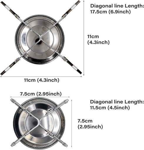 Multi-Fuel Small Camping Stove for Outdoor Cooking - Propane/Butane/ISO-Butane 3 in 1