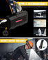 Rechargeable Headlamp, 8 LED Flashlight 18000 Lumen, 8 Modes with White Red Lights, Waterproof Head Lamp for Outdoor