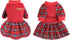 Dog Dresses for Small Dogs - Holiday Sweater Outfit for Teacup Chihuahua, XXS, Red