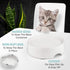 CatGuru Food Table for Cat Bowl, Non Slip Elevated Feeder for Food and Water Cat Bowls, Marshmallow