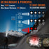 NICRON H35+ Rechargeable Headlamp, 1600 Lumens, 180° Rotating LED, 10 Modes, Waterproof, Camo for Camping
