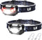Lighting Ever LED Headlamp Rechargeable 2 Packs - Super Bright Head Lamp with 5 Modes for Camping
