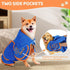 2XL) SlowTon Dog Bathrobe Drying Coat Super Absorbent Microfiber Towel Wrap with Adjustable Collar & Belly Strap, Fast