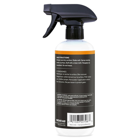 GEAR AID UV Protectant and Conditioner Spray, Apply to Outdoor Gear Made of Plastic, Vinyl, Neoprene such as Tents, Boat Covers, Kayaks and More to Prevent Cracking, Discoloration and Fading, 16.9 oz