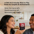120 Valentines Gift for Couples, Gift for Him Sip & Spill Couples Card Game, Fun Dares & Conversation Cards with Metal