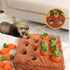 Chinchilla (12Carrot) Ferret Foraging Toys Novelty Carrot Snuffle Mat Interactive Pet Treat Enrichment Toys for Small