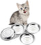 VENTION Whisker Fatigue Stainless Steel Cat Bowls, Shallow Metal Cat Food Dishes