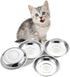 VENTION Whisker Fatigue Stainless Steel Cat Bowls, Shallow Metal Cat Food Dishes
