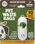 Doggy Do Good Poop Waste Bags, Unscented USDA Certified Biobased, Leak Proof,