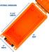 Sheffield 12630 Field Box, Water Resistant Ammo Storage Box for Pistol, Rifle, Shotgun, Stackable, Orange